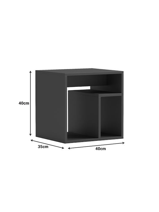 Κομοδίνο Ξύλινο Μπεζ 40x35x40cm