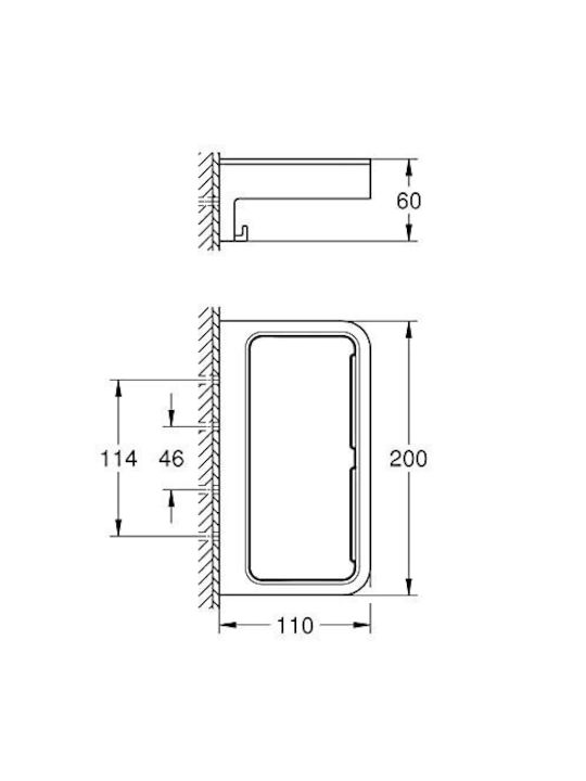 Grohe Wandmontierte Seifenschale Grau