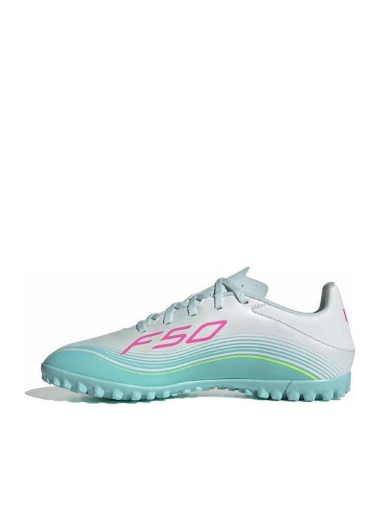 adidas F50 Messi Club Футболни Обувки с Гумена Подметка TF Бели