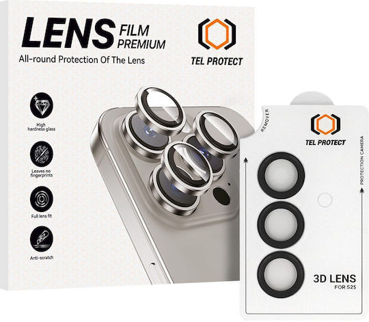 Tempered Glass Tel Protect 3d Lens On Camera Samsung Galaxy S26 Plus Black Lens 3 Pieces