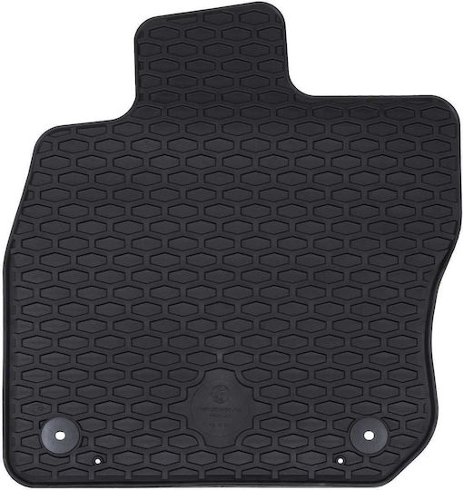 vidaXL Set of Front and Rear Mats 4pcs for Volkswagen Golf 2020 Black