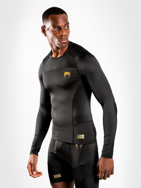 Venum G-fit Men's Long Sleeve Shirt VENUM-03726 for Jiu-Jitsu Black