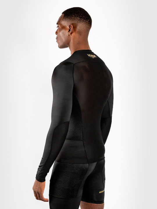 Venum G-fit Men's Long Sleeve Shirt VENUM-03726 for Jiu-Jitsu Black