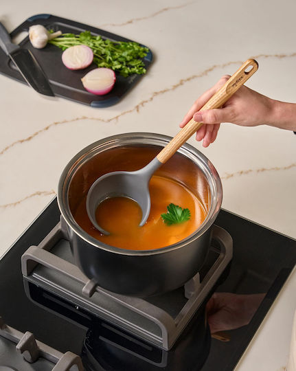 Zyliss Tiefe Servierlöffel Suppe Hölzernes