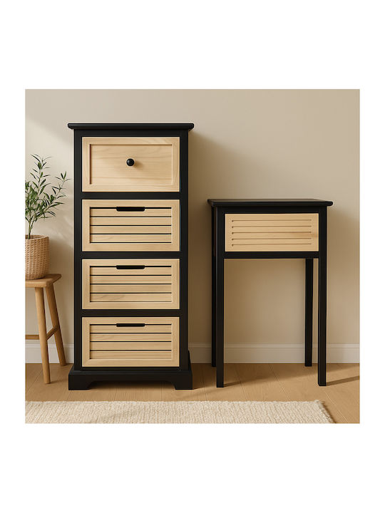 Storage Drawers with 4 Drawers L34xW25xH78cm