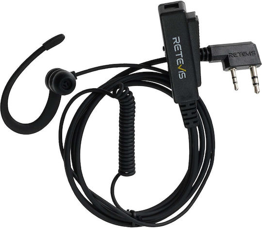 Μικροφωνο Ακουστικο Retevis Eek023 G Shape In-ear Earbud Kenwood 2 Pin Plug