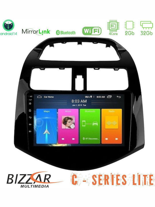 Bizzar Auto-Audiosystem für Chevrolet Funke 2009-2015 (Bluetooth/USB/AUX/WiFi/GPS/Apple-Carplay/Android-Auto) mit Touchscreen 9"
