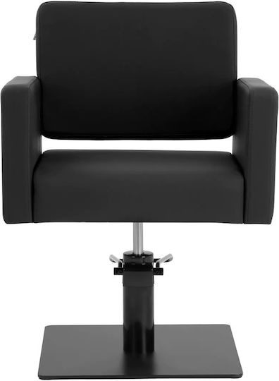 Gabbiano Hair Salon Chair Black with Adjustable Height and Hydraulic Lifting
