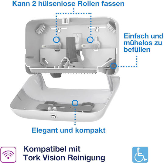 Tork Handtuchspender Für Toilettenpapier Weiß 558060