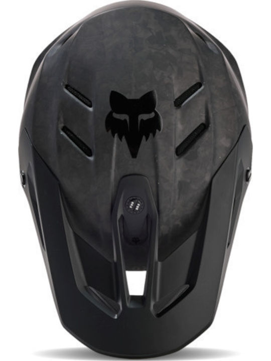 Fox V3 RS Carbon solid black Motorcycle Helmet Motocross DOT / ECE 22.06