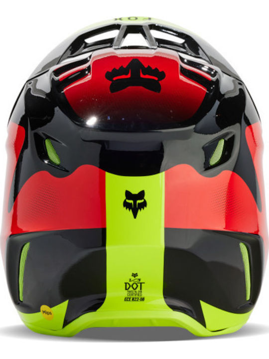 Fox V3 Revise Κράνος Μηχανής Motocross DOT / ECE 22.06