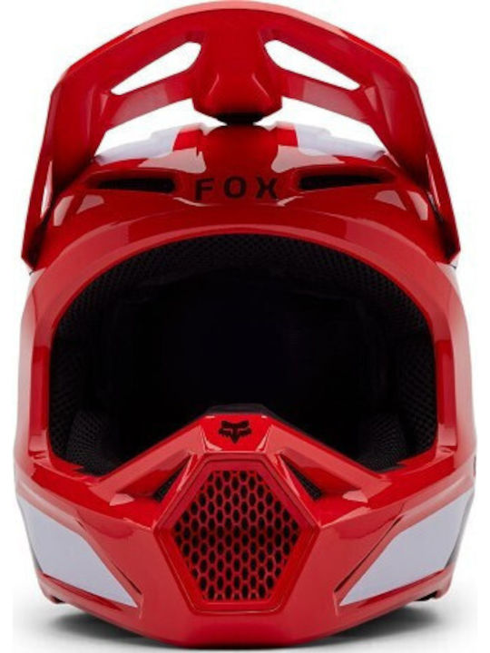Fox V1 Lean Red Motorcycle Helmet Motocross DOT / ECE 22.06
