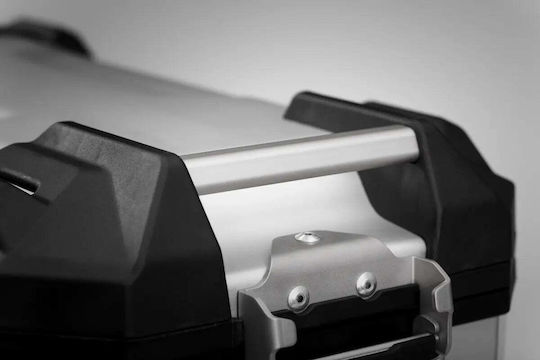 SW-Motech Aluminium Motorcycle Hard Side Case Right TRAX ADV 45 37lt in Silver Colour