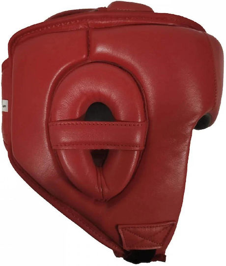 Olympus Sport Boxhelme Erwachsene Offenes Gesicht Leder Rote