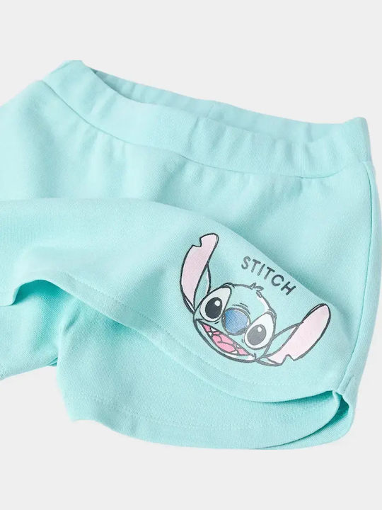 Kids Set with Shorts Summer 2 Pieces Turquoise White