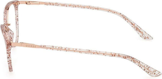 Guess Weiblich Brillenrahmen Katzenauge Rosa GU2957 074