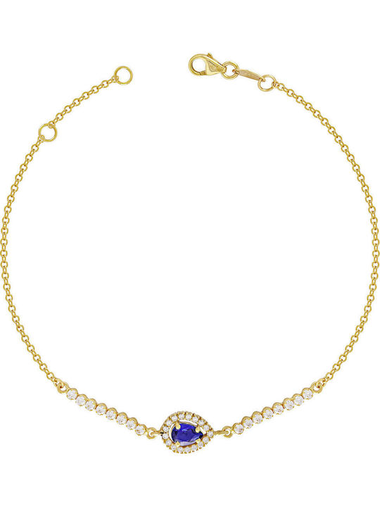 Kiriakos Gofas Set with Earrings & Bracelet with Stones