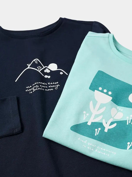 Set Kids Tops Turquoise