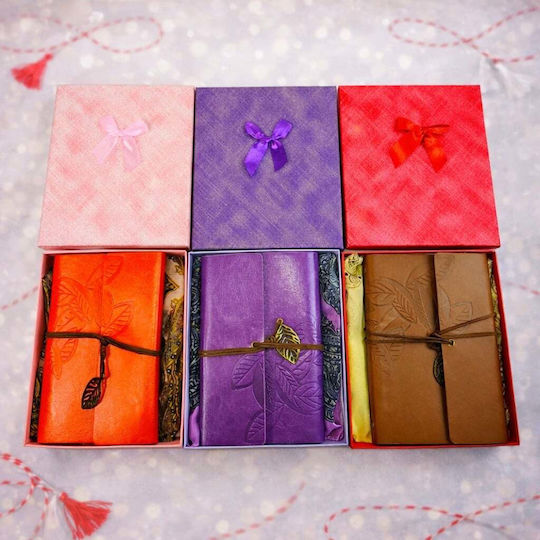 Gift Package 3 Sets Vintage Journal Elegant Scarf Assorted Designs