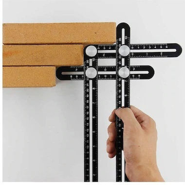 SGTT SGTT Winkelmesser Für Zimmerleute Aus Aluminium Mit 17,5 cm Länge