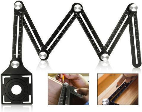 SGTT SGTT Winkelmesser Für Zimmerleute Aus Aluminium Mit 17,5 cm Länge