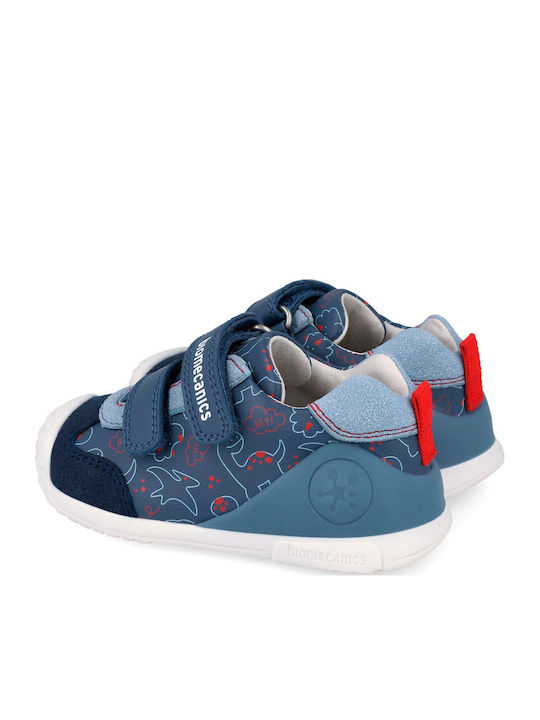 Παιδικά Sneakers Ανατομικά με Σκρατς Μπλε