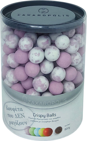 Zaxaropolis Хрупкави Куфета Кръгла Форма С Шоколадов Вкус Лилави 800гр