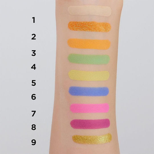 Eveline Cosmetics Look Up Palette 9 сенки за очи Neon Lime 10.8g
