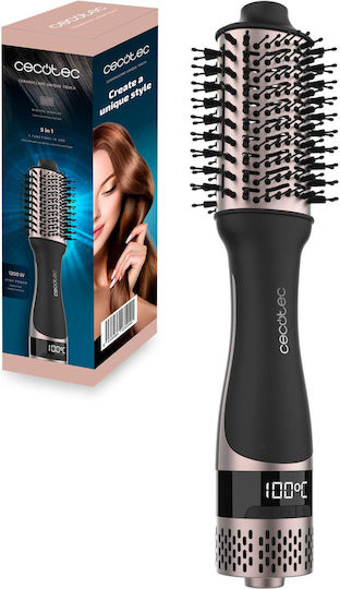 Cecotec Ceramiccare Unique Touch Κεραμική Ηλεκτρική Βούρτσα με Αέρα για Ίσιωμα και Μπούκλες 1200W