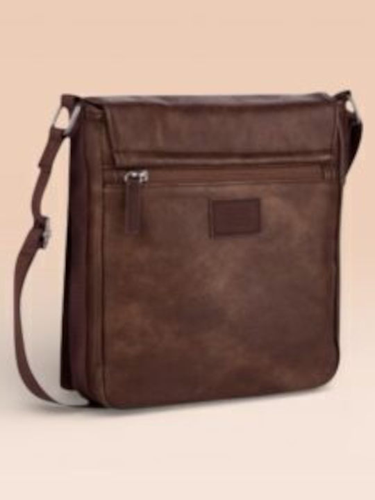 Leder Herren Tasche Schulter / Crossbody Braun