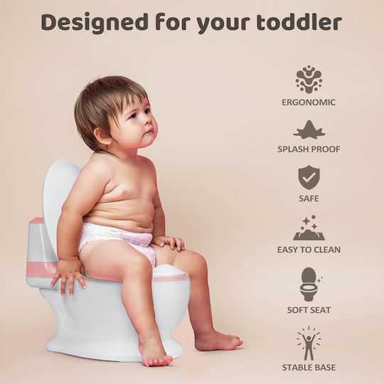Little Mom Toaletă Pentru Copii cu Capac Roz