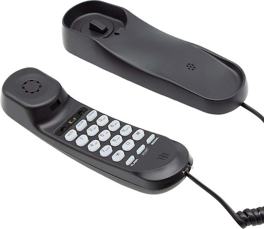 Avizar Schnurgebundenes Telefon Stummfunktion Wiederwahl Funktion P T Kompakt Schwarz