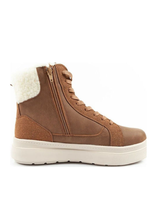 Stiefeletten Damen Braun