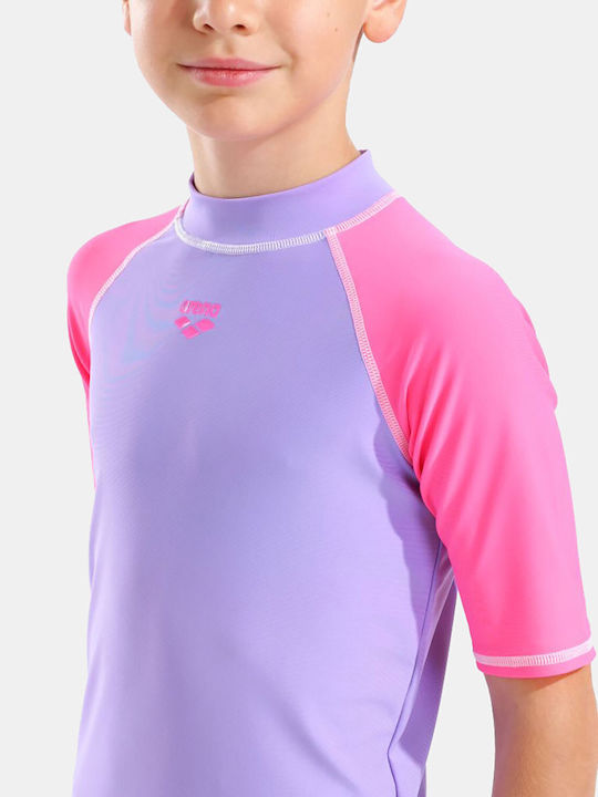 Arena Kinder Badebekleidung Rashguard Lila