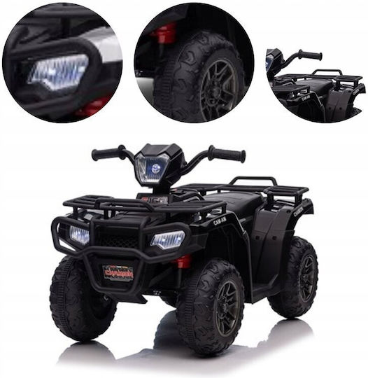 Kids Electric 12 Volt Black 4 Wheel Motorcycle