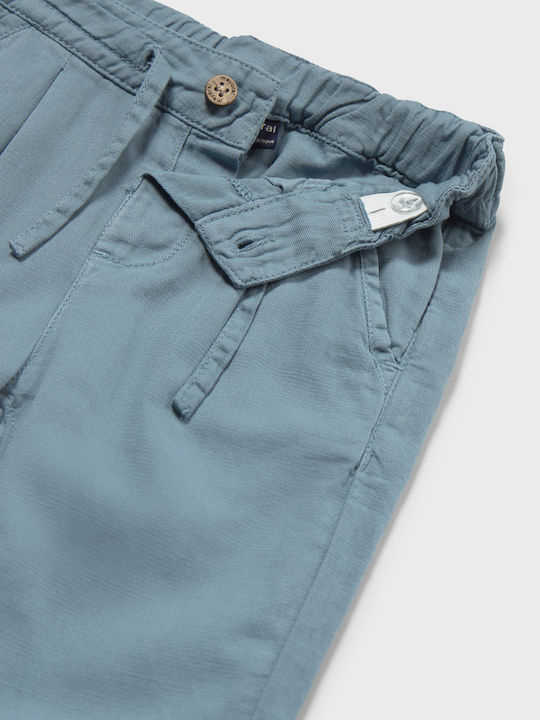 Kinderhose Leinen Petrol