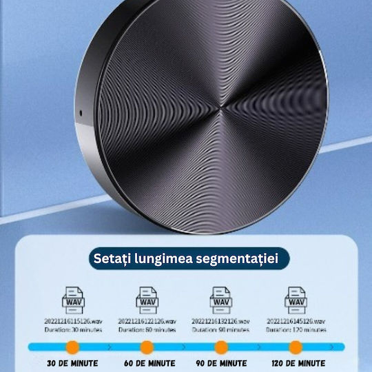 Reportofon Spion Birai Br30 16gb Activare Vocală Înregistrare Hd Autonomie 20h Tip Breloc