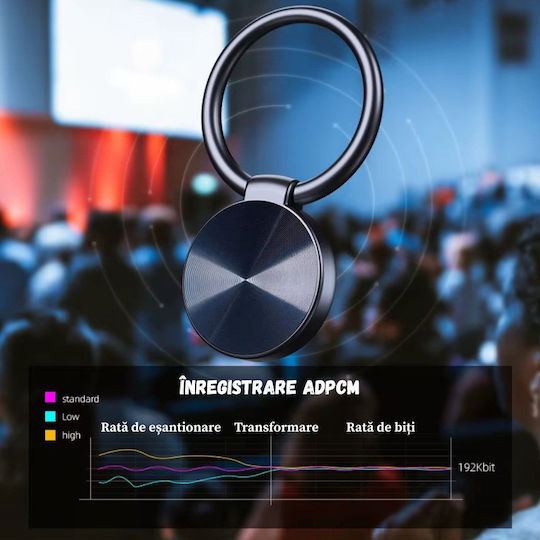 Reportofon Spion Birai Br30 16gb Activare Vocală Înregistrare Hd Autonomie 20h Tip Breloc