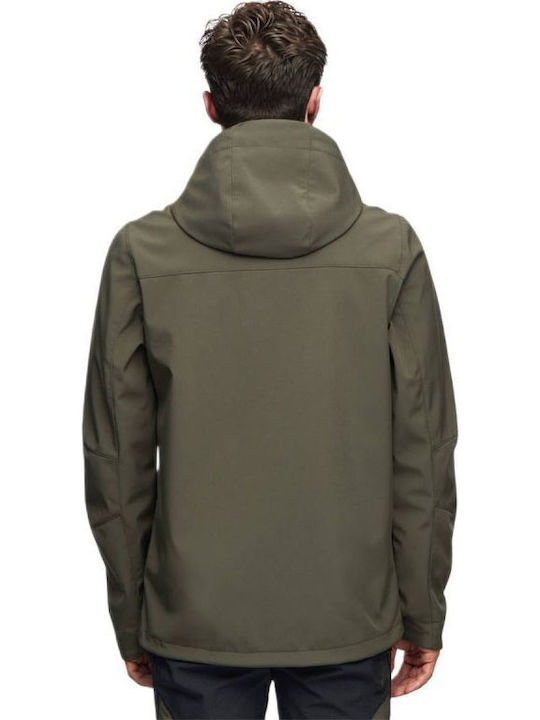 Alpinus Alpinus Roignais MK18863 Мъжко Меко Яке Soft Shell за Ски и Сноуборд Зелено