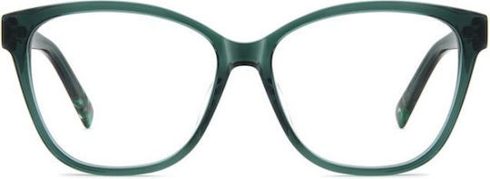 Missoni Brillengestelle mit Rezept Blau Tartaruga Clip-On Titanium