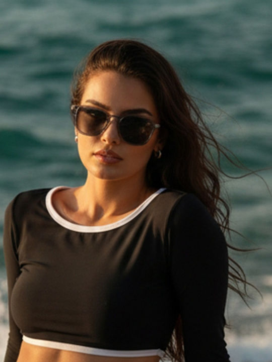 Sharks Bay Clothing Gray Sunglasses with Frame Sharks Bay Clothing Gray Sunglasses with Frame