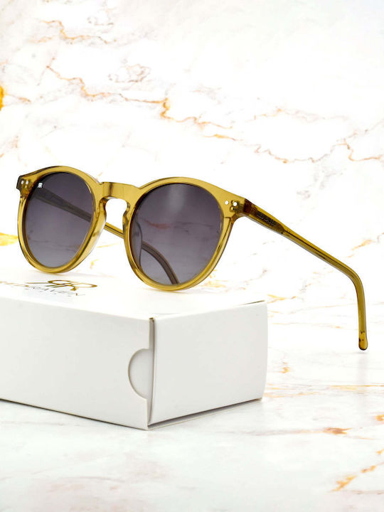 Red Raven Athene Unisex Ochelari De Soare Cu Ramă Din Plastic Champagne Violet Polarized