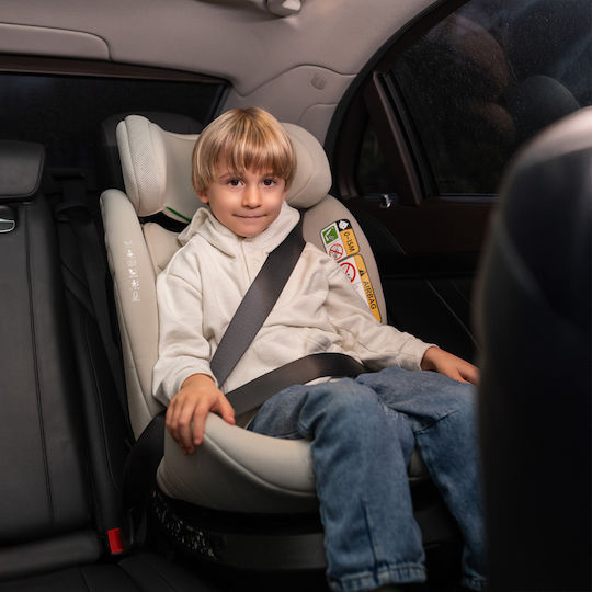 Lorelli Solaris Kindersitz Auto i-Size mit ISOfix Beige 0-36 kg