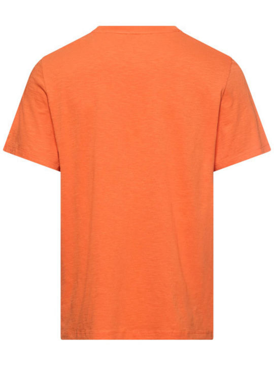 Herrenblusen Kurzarm T-Shirt Orange