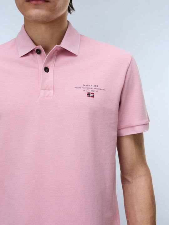 Elbas Polo Short Sleeve T-shirt Pink
