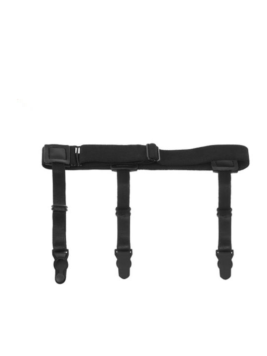 Set 2 Breteli Cămașă Zola Material Elastic 3 Curele Lungime Reglabilă 36-90 Cm Lățime 2.5 Cm Negre