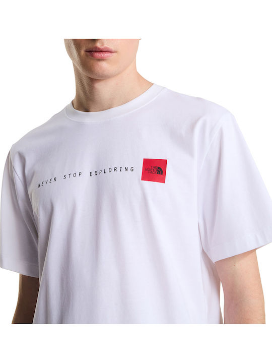 Never Stop Exploring T-shirt Λευκό
