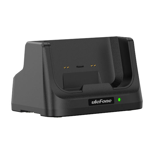 Ulefone База За Зареждане с USB-A Порт и USB-C Порт в Черен Цвят (UAS62 Armor 16/Armor 21/RugKing)
