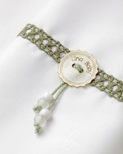 Lina Baby Christening Oilcloths White