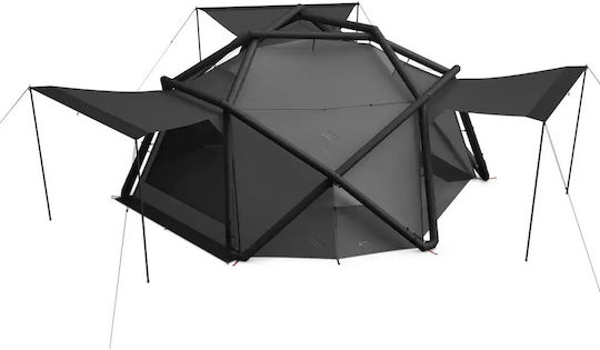 Heimplanet Cloudbreak Camping Tent Geodesic Inflatable Black with Double Cloth 4 Seasons 205cm